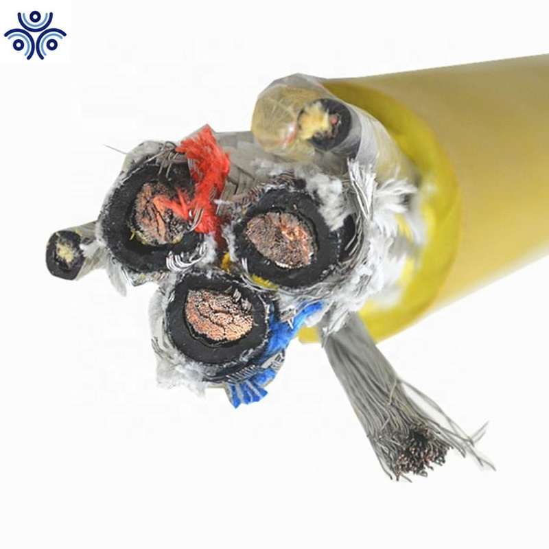 16mm2 35mm2 50mm2 3 Core 3X35+2X16+1X16mm2 Yellow Trackless Mining Rubber Trailing Cable