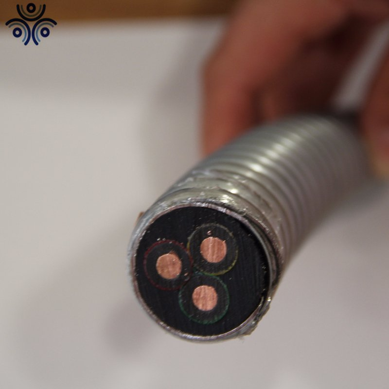 3*33mm Armoured NBR Sheathed Round Electric Submersible Oil Pump Power Cable