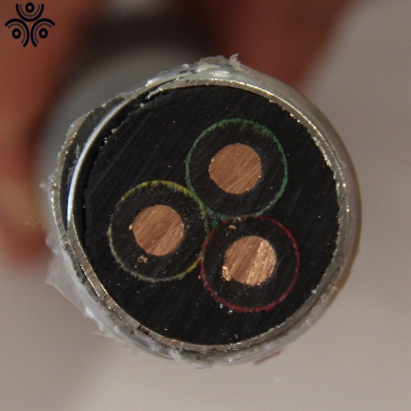 3*42mm Armoured NBR Sheathed Round Electric Submersible Oil Pump Power Cable