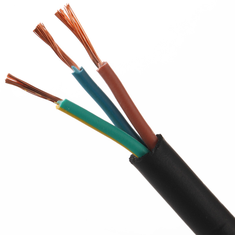3 Núcleo 1.5mm2-2.5mm2-4mm2 H05VV-F Cable de Cobre Flexible