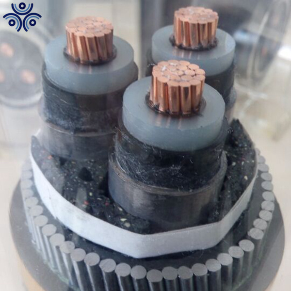 3 Core Copper Conductor Medium Voltage Armoured XLPE Insulated Power Cable