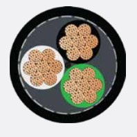 4 Core 1AWG Type W 2kv Cable UL Listed Mash Approved Mining Cable
