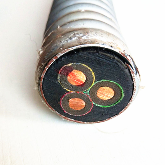 5kv Flat or Round Copper Conductor Rubber Insulated Galvanized Steel Submersible Oil Pump Esp Cable
