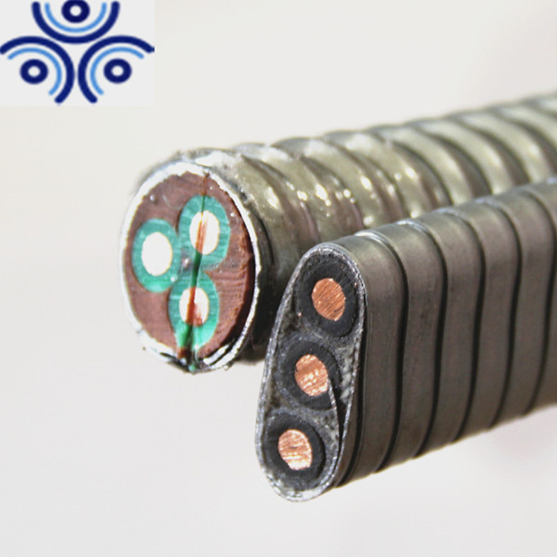 5kv Tinned Copper Epr Insulation Lead Sheath 3c 2AWG Electrical Submersible Oil Pump Esp Cable