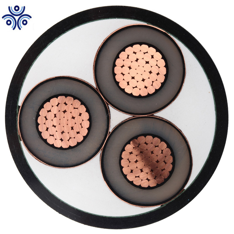 6/10kv Mv Medium Voltage XLPE Power Cable PVC Insulated Copper Wire