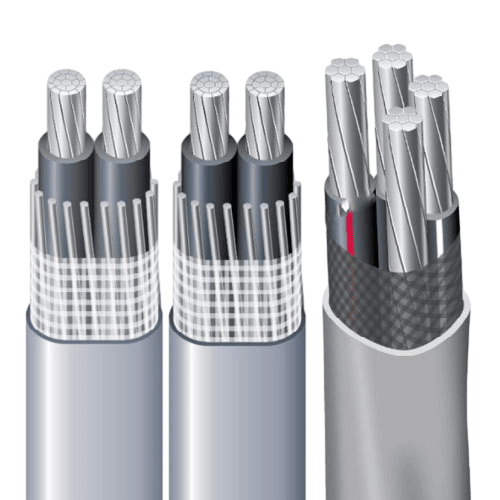 600V Type Ser/Seu Cable Copper or Aluminum Alloy Conductor XLPE Insulation Type Xhhw-2 Sun Resistant PVC Sheath UL854 Certificate Service Entrance Cable