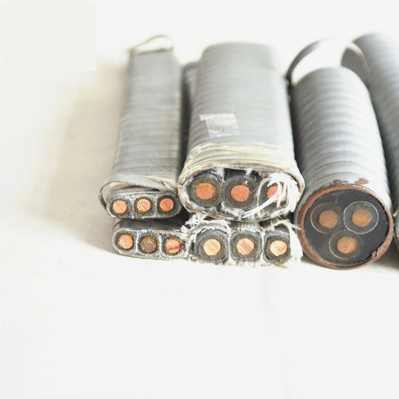 API Approval Factory Price Flat and Rould Lead Sheath Moneal Armour Power Electrical Submersible Oil Pump Cable 3 Core 1 AWG Solid Copper EPDM 5kv 3kv
