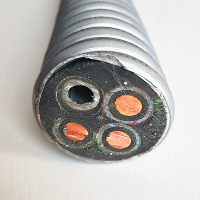 AWG 6 13.3mm2 Tinned Copper Conductor Epr Sheath Lead Sheath Armored Cable Submersible Pump Cable Esp Cable