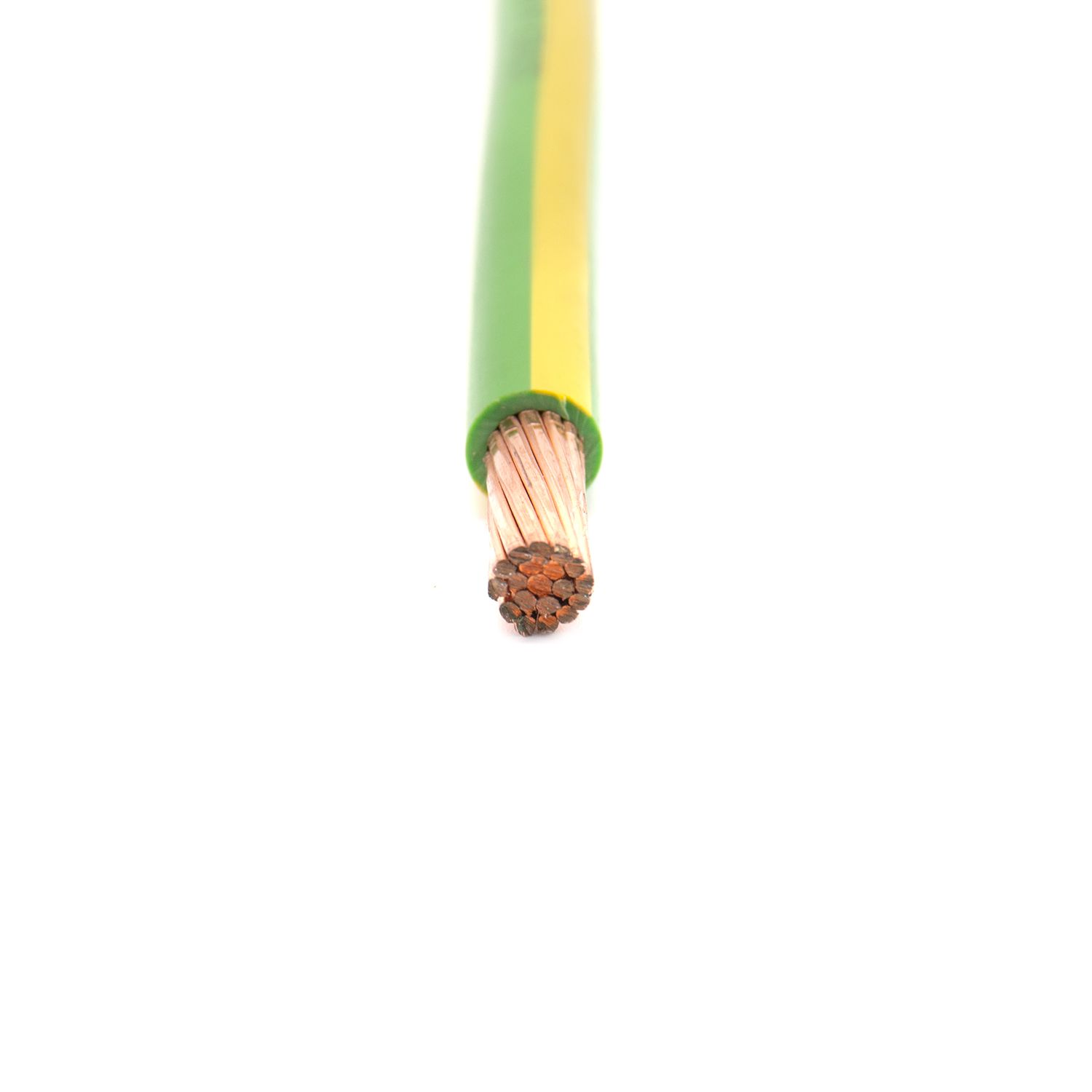 BV Wire Copper PVC Yeloow and Green Color 200m Roll
