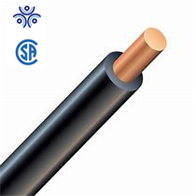 CSA Approval #12AWG Solid RW90 Cable Black Jacket 600V Manufacturer Price