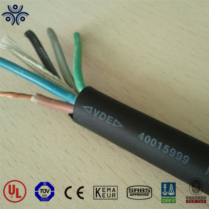 Ce Certificated 450/750V H07rn-F 3G 1.5 Rubber Flexible Cable