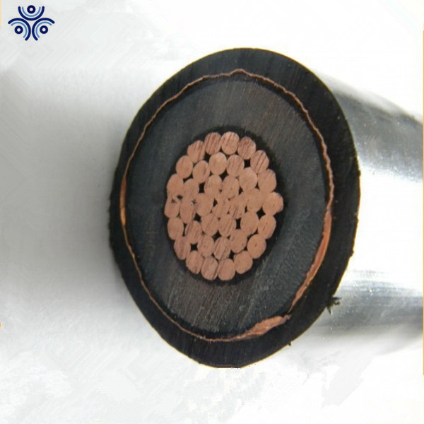 Cable eléctrico de potencia MV con aislamiento de XLPE y funda de PVC de cobre