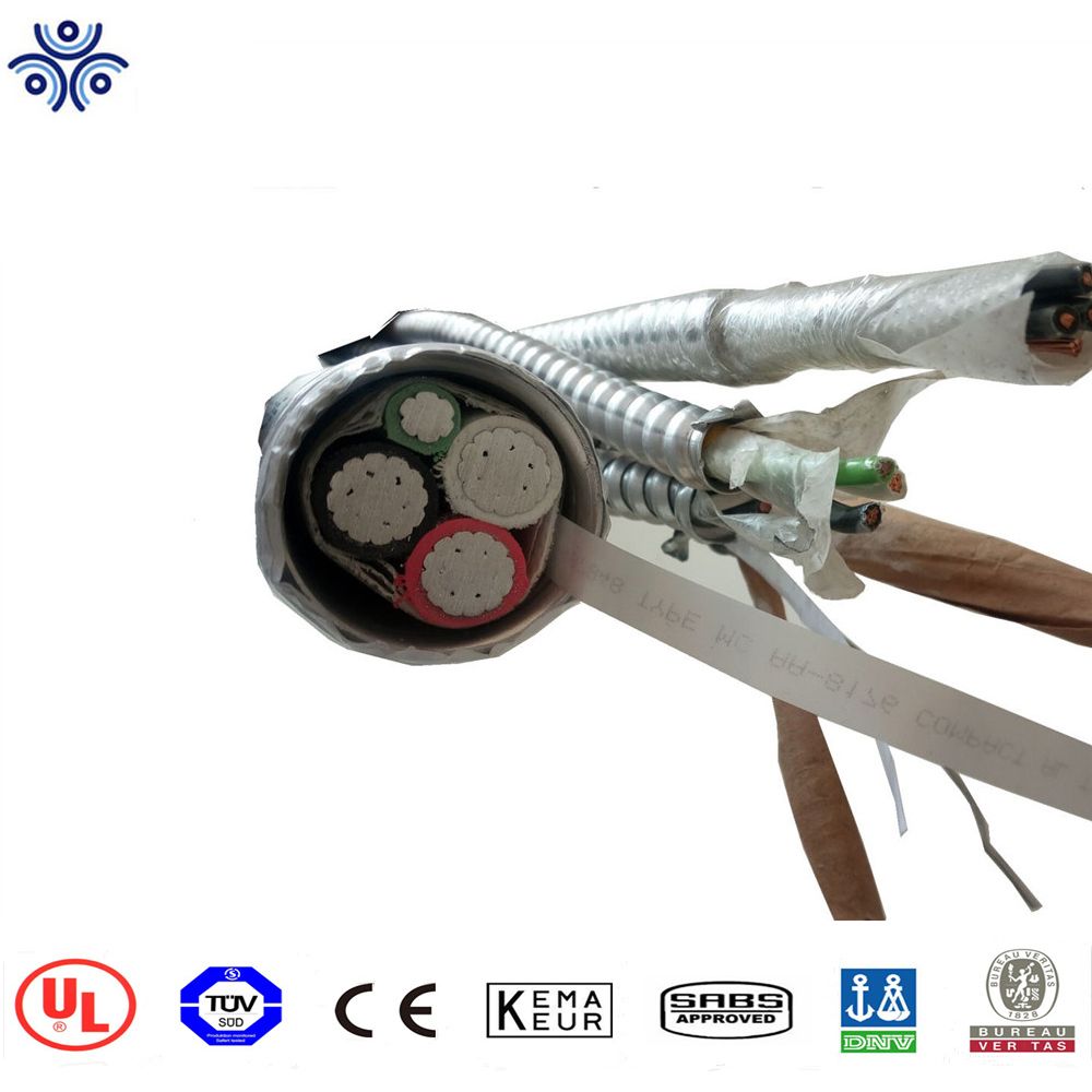 Direct Manufacturer Hot Seller UL1569 Certificate Aluminum Interlocking Armour Metal Clad Cable Mc Cable