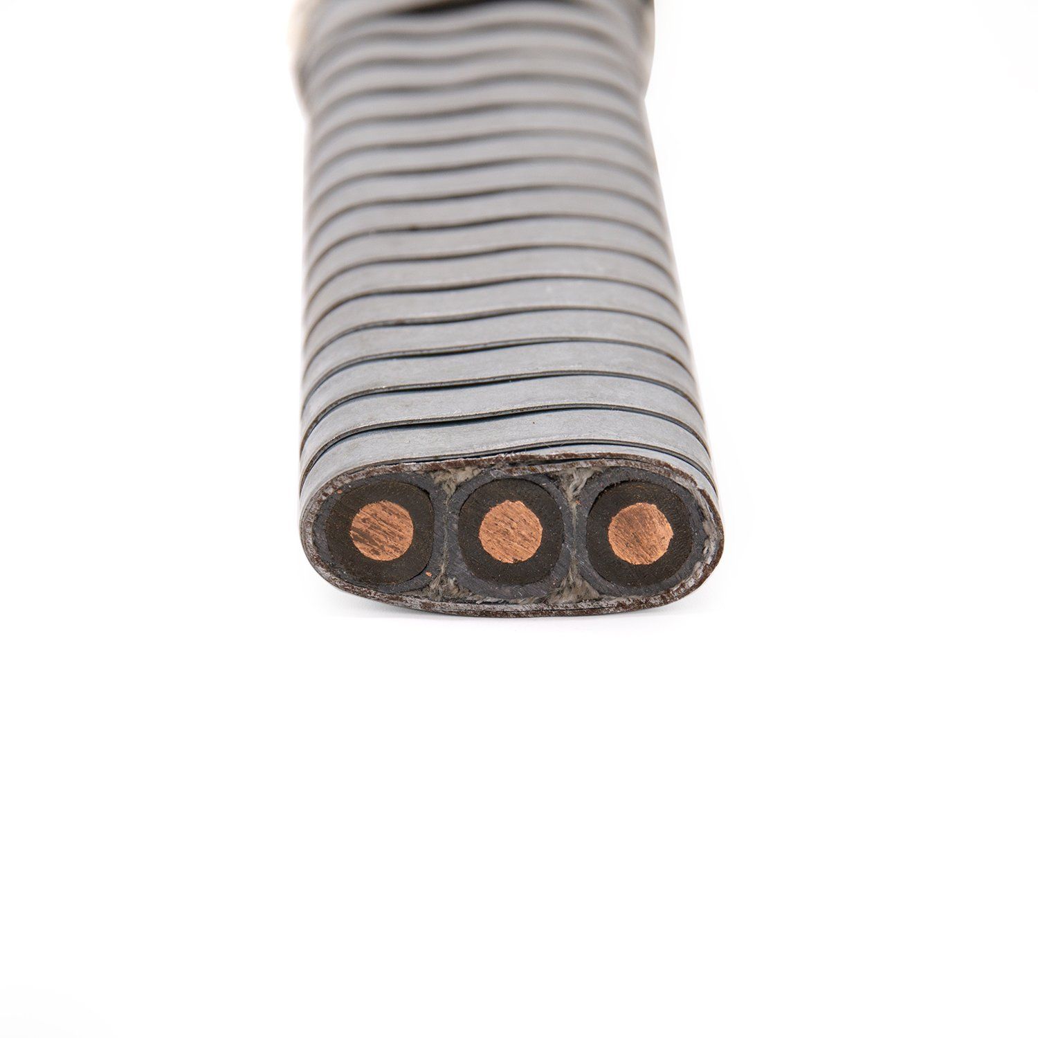 Flat Round Insulated Lead Sheath Armored Cable Power Flexible Wire Underground Control Industrial Submersible Oil Pump Esp Cable