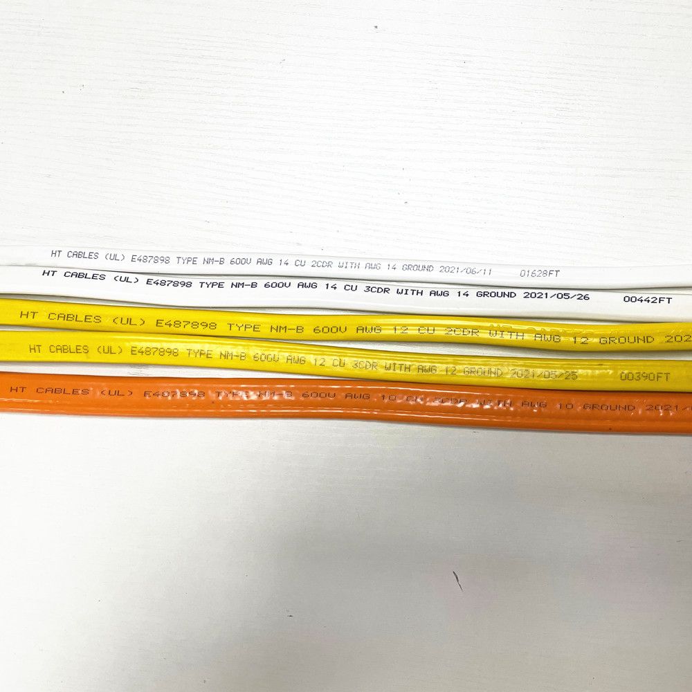 Free Soft Packing, 250 Feet Per Roll Nm-B Cable Electric Wire