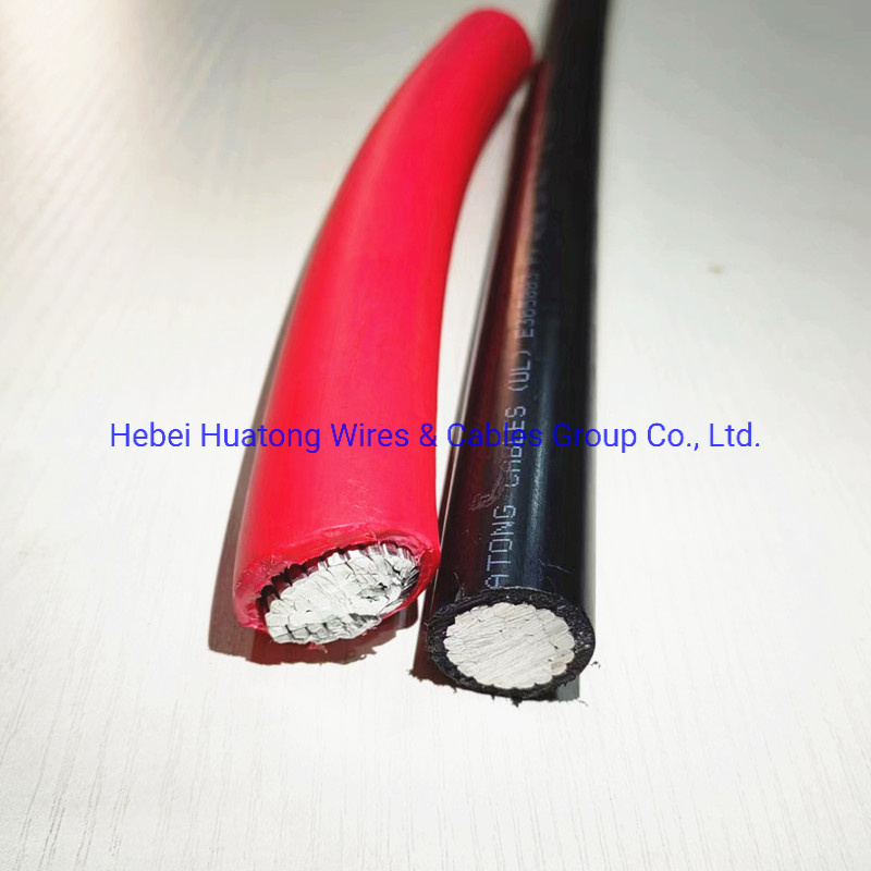 Hebei Huatong 2kv Al XLPE Insulation Photovoltaic System Cable Solar 350mcm PV Wire