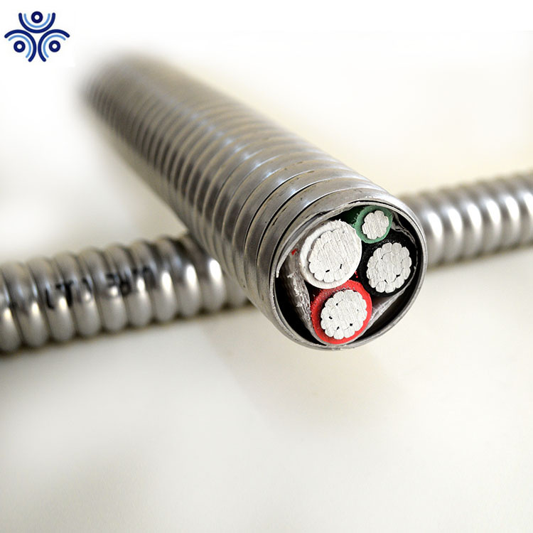 Hot Sell New Supply 3 Phase with Earth Copper or Aluminum Conductor UL1569 Certificate Mc Cable