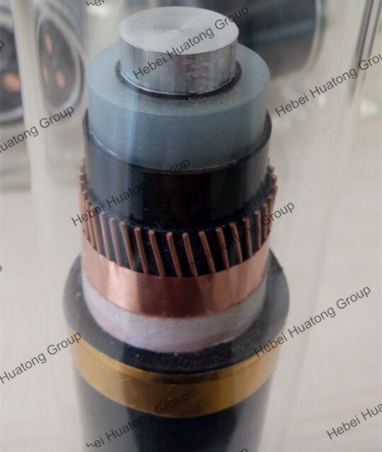 IEC 60502-2 12/20kv 18/30kv 120mm2 150mm2 Monoconducteur 3 Conducteur Cu/XLPE/Cws/PVC Blindage Câble d′alimentation