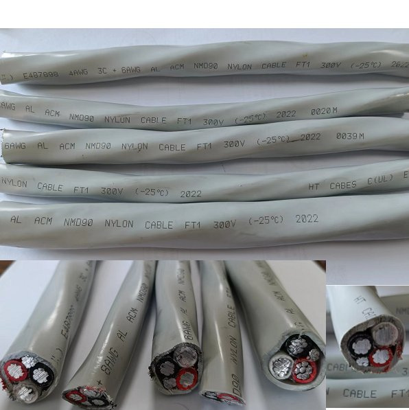 ISO9001 Approved Copper Hebei Huatong Cables Soft Packing, or as Your Request Nmd90 Electrical Wire