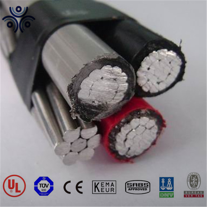 Low Voltage XLPE or PE Insulated Duplex/Triplex/Quadplex Aerial Bundle Cable