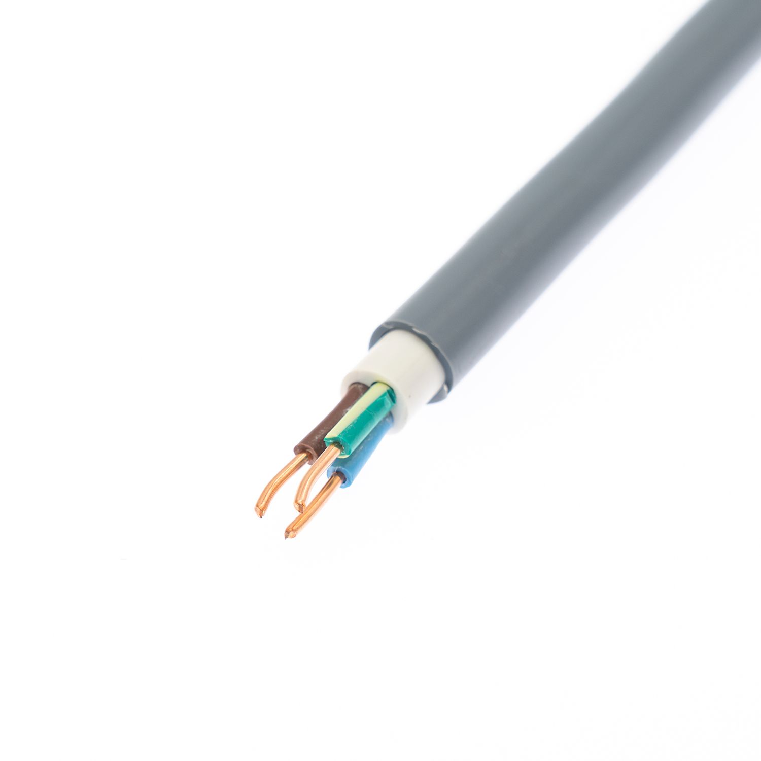 Nmd90 Copper Conductor Cable Electrical Outlet Wiring 300V -25 Degree to 90 Degree PVC/Nylon Insulation PVC Jacket