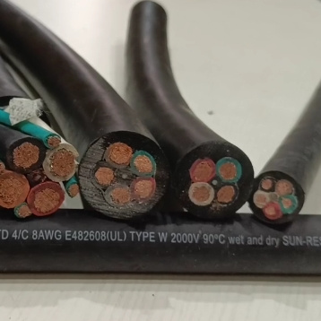 Cable de minería de goma con certificado UL de resistencia al aceite 2kv tipo W