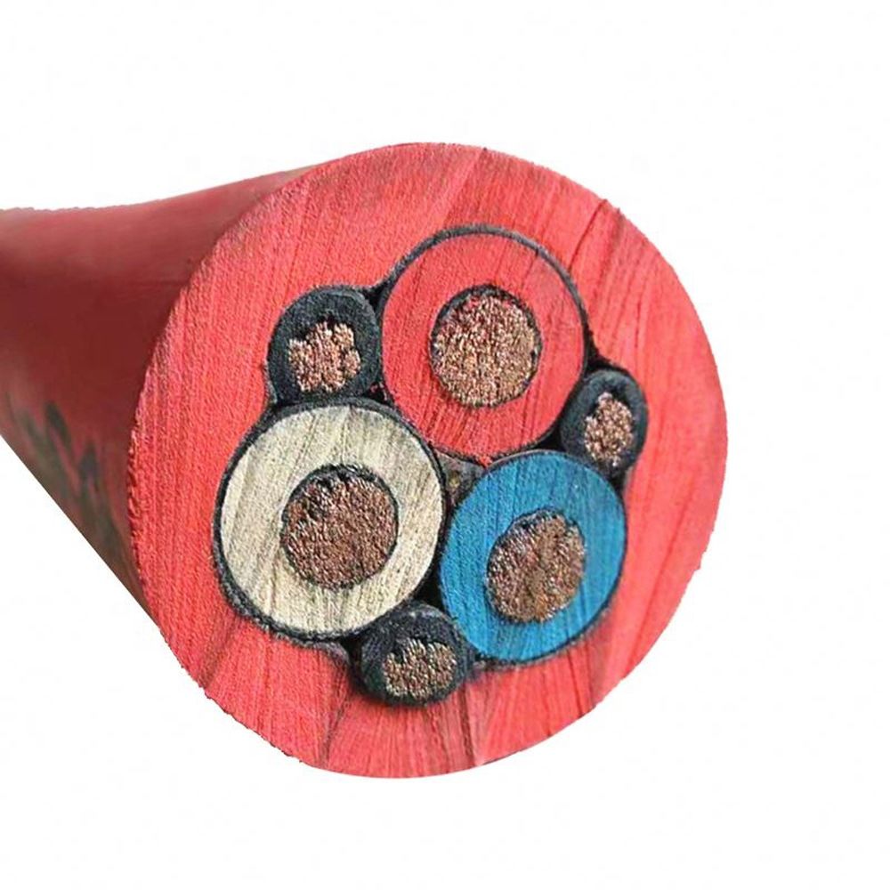 PUR Jacket PVC Insulation 3X95mm Flexible Mining Power Cable with Green Yellow Ground Wire Cable