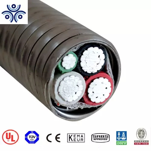 PVC Jacket, 600V Type Mc-Hl Continuously Welded Armor Cable