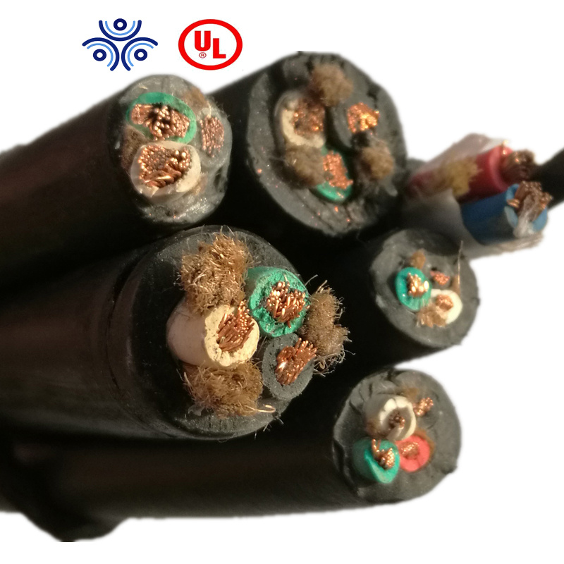 Sjoow 10 12 14 16 AWG Sjoow Wire Cable UL Cable Electric Rubber Flexible Copper Wire