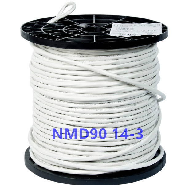 Solid Copper Conductor PVC Insulation and Jacket 14AWG-2AWG Electrical Canadian House Wire with Factory Price Nmd90