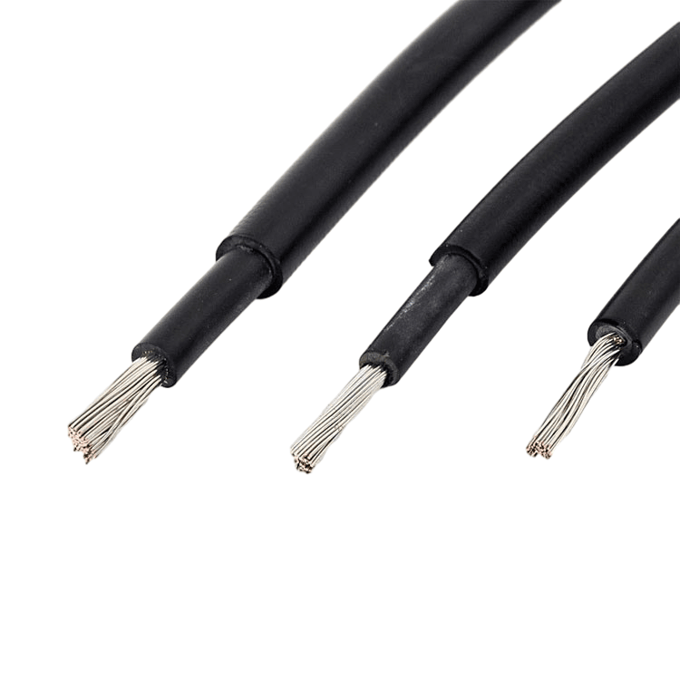 TUV Certificate En50618 Standard IEC62930 Certificate H1z2z2-K Solar Cable 4mm Tinned Copper Conductor Xlpo Insulation Xlpo Sheath