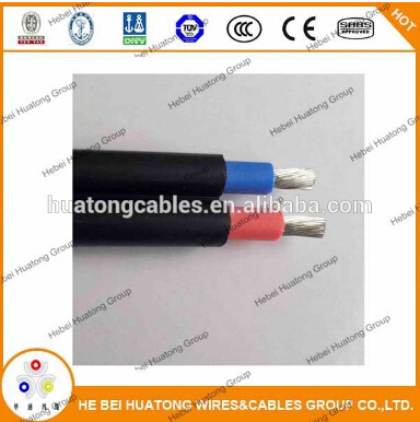 Cable solar PV de dos núcleos estándar TUV