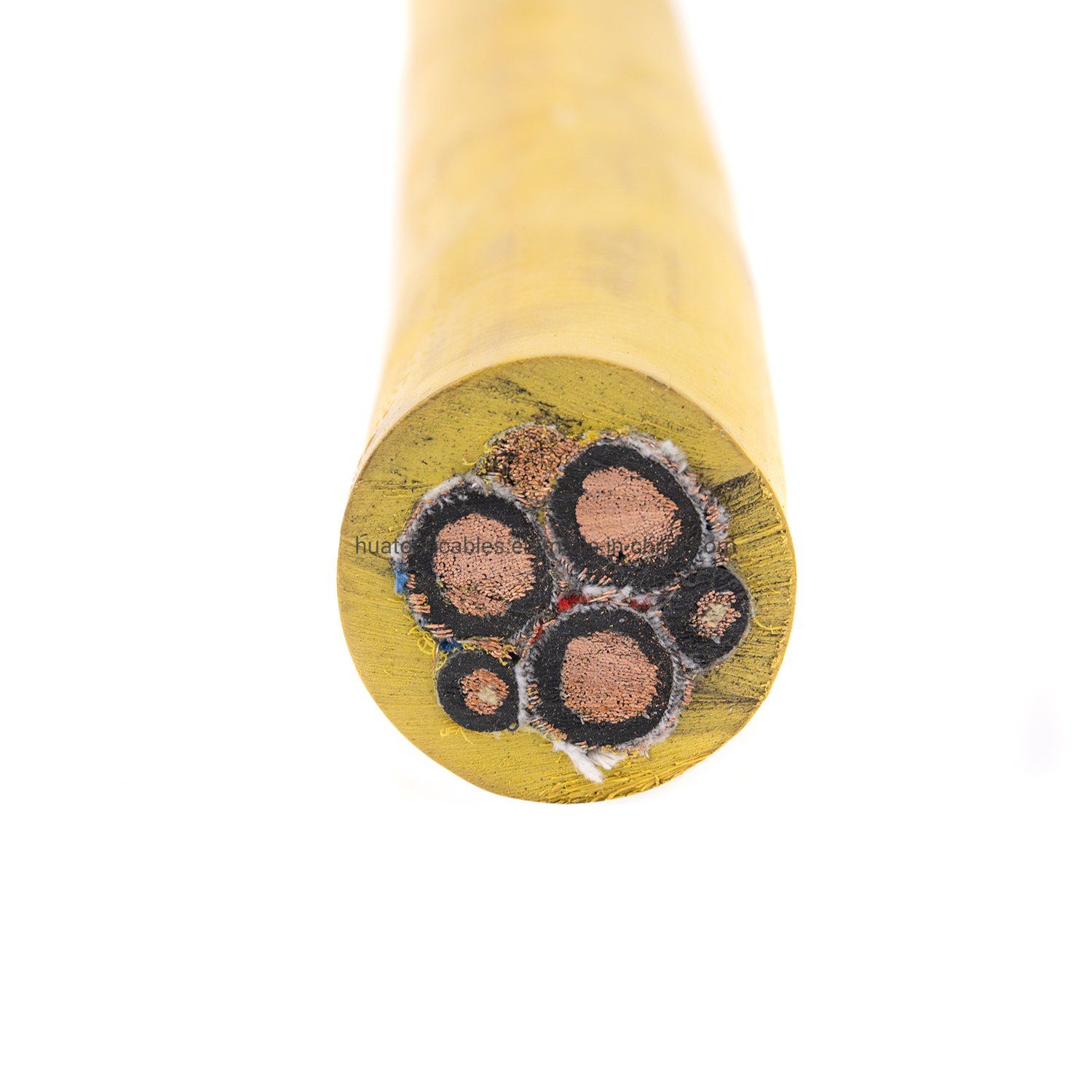 Tinned Copper Conductor Epr Insulation CPE Sheath Rubber Type61 35X3+6X2+16X1 Ecc Yellow Mining Cable