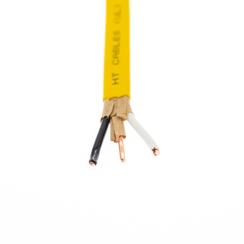 China Tipo NMB Cable Aislado de PVC No Metálico Negro Blanco Gris 12/2 AWG en venta