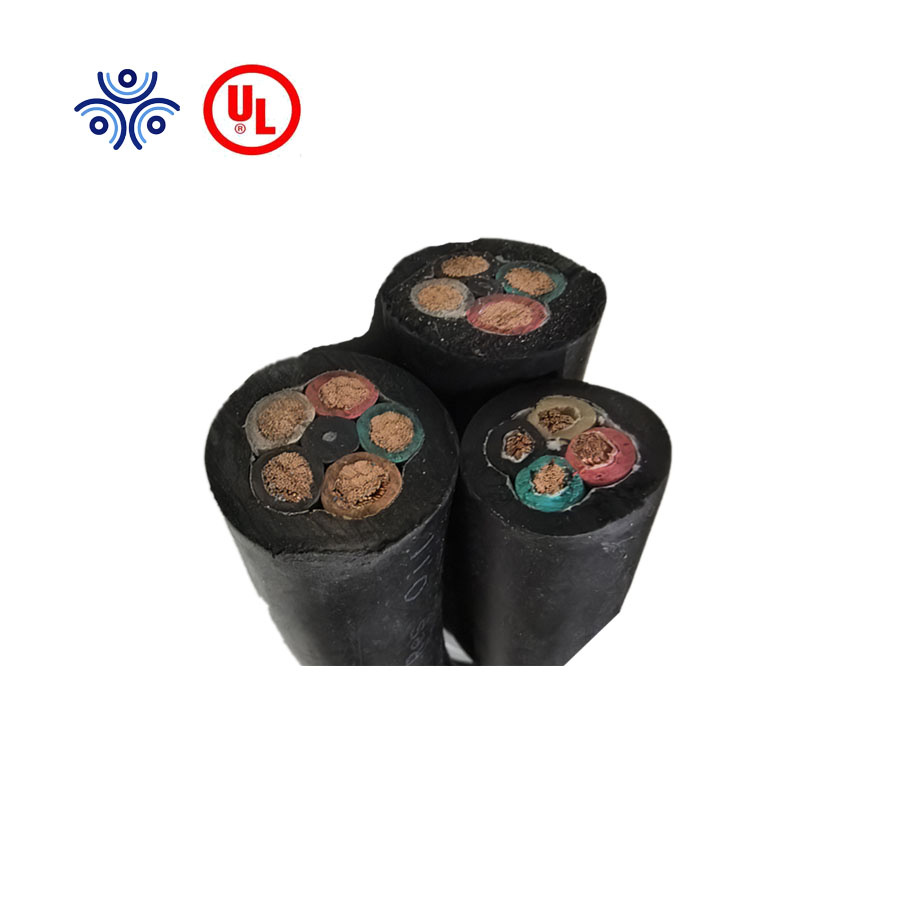 Type W Cable 2kv 2core 4 AWG 3AWG 2AWG 1AWG for Mining Oil Drilling Shore Power Battery Leads