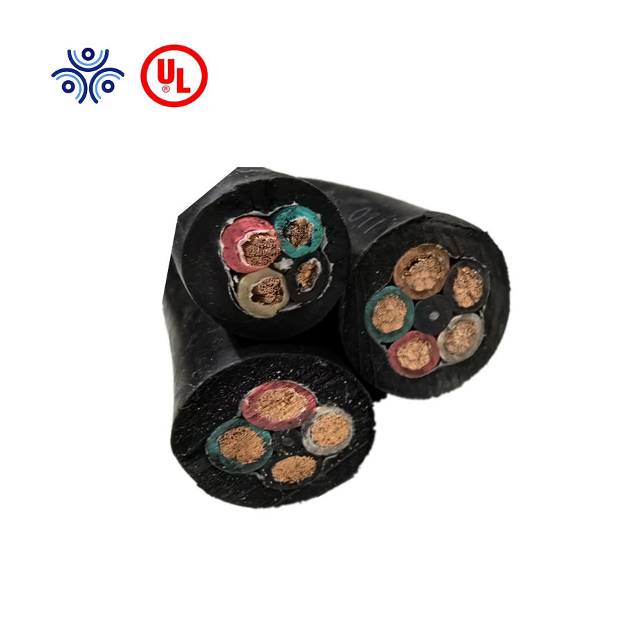 Type W Cable 2kv 2core 6AWG 8AWG 10AWG Flexible Durable Portable Power Rubber Cable for Us and Canada Market