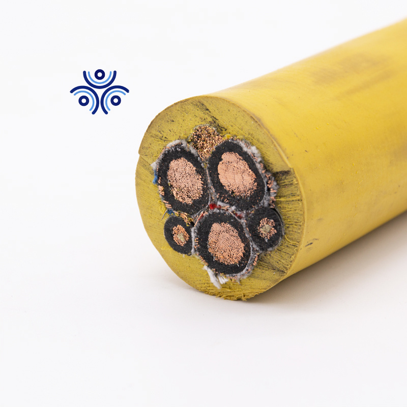 Type241.1 Mining Cable 1.1/1.1kv Tinned Copper Conductor Flexible Rubber Trailing Rolling Cable