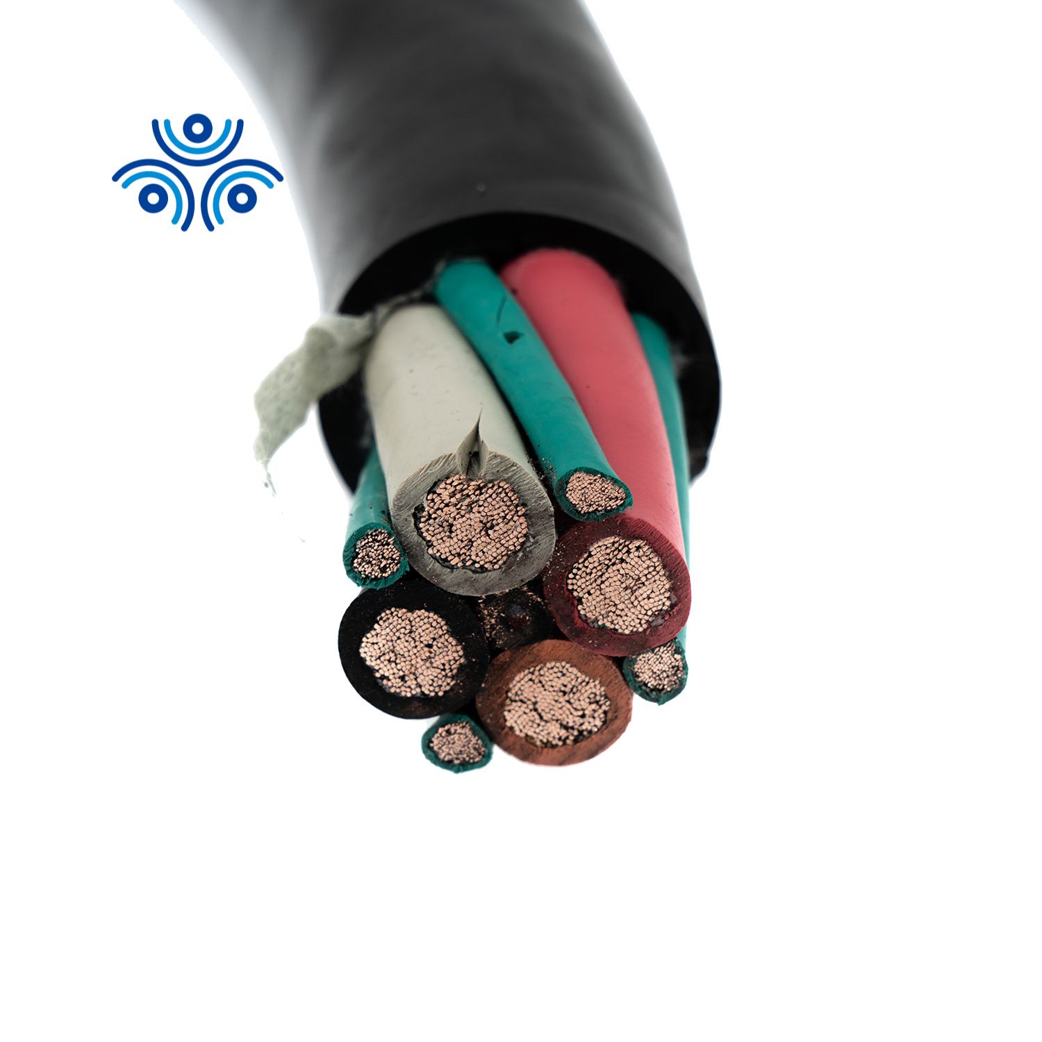 UL 1650 Certificate Icea S 75 381 2kv Type G Flexible Copper Epr Insulation CPE jacket 4 Core Power Conductor 4 Core Green Earth Conductor 2AWG Mining Cable