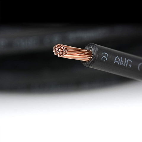 UL 4703 Power Cable Black 10AWG 8 AWG Solar Panel Wire