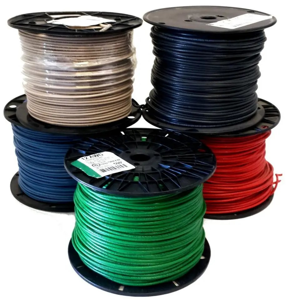 Cable eléctrico de nylon con aislamiento de PVC aprobado por UL 12AWG Thhn