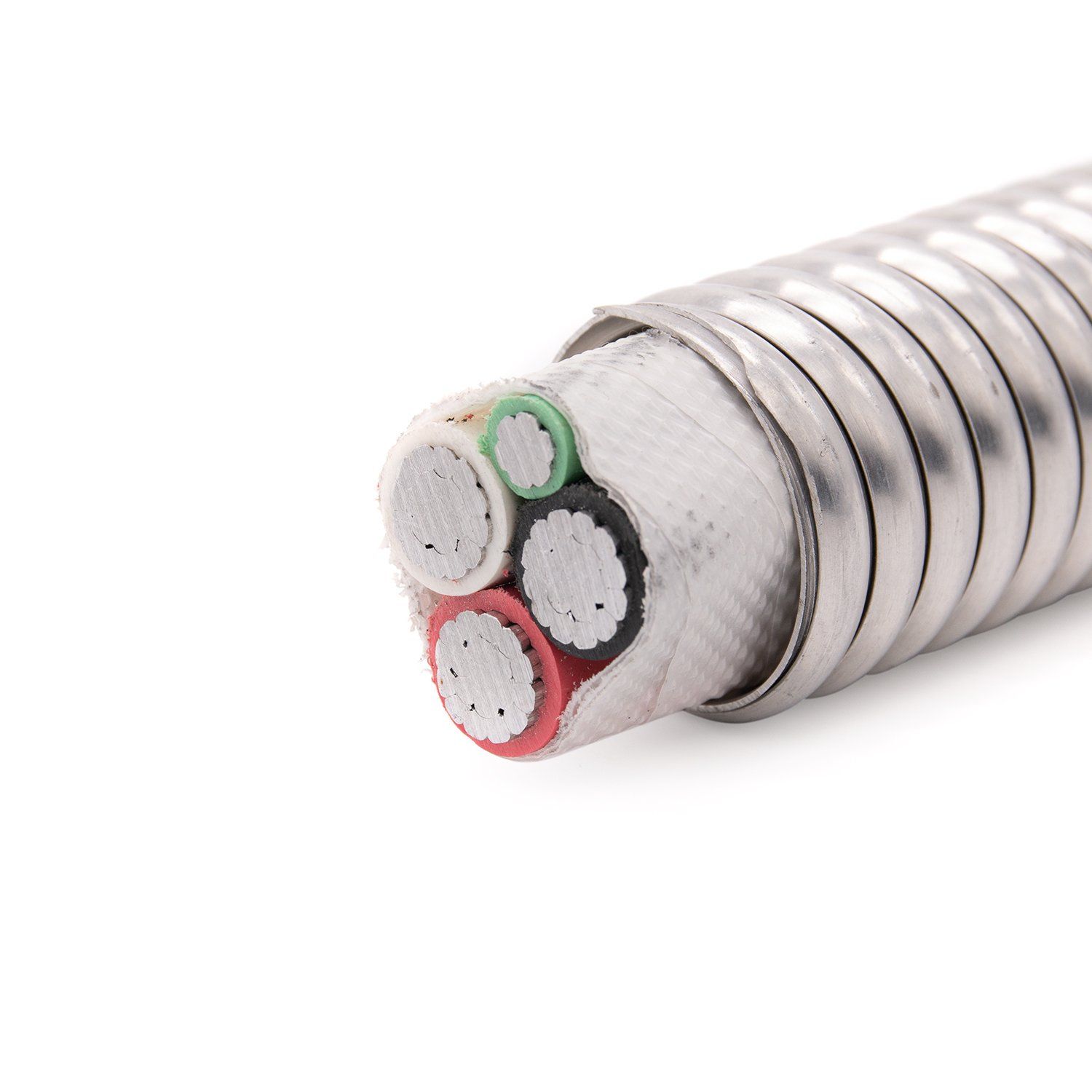 UL Electric Aluminum Armoured Power Cable Mc 2AWG 600V 90 Degree Xhhw-2 Insulation Aluminum Conductor