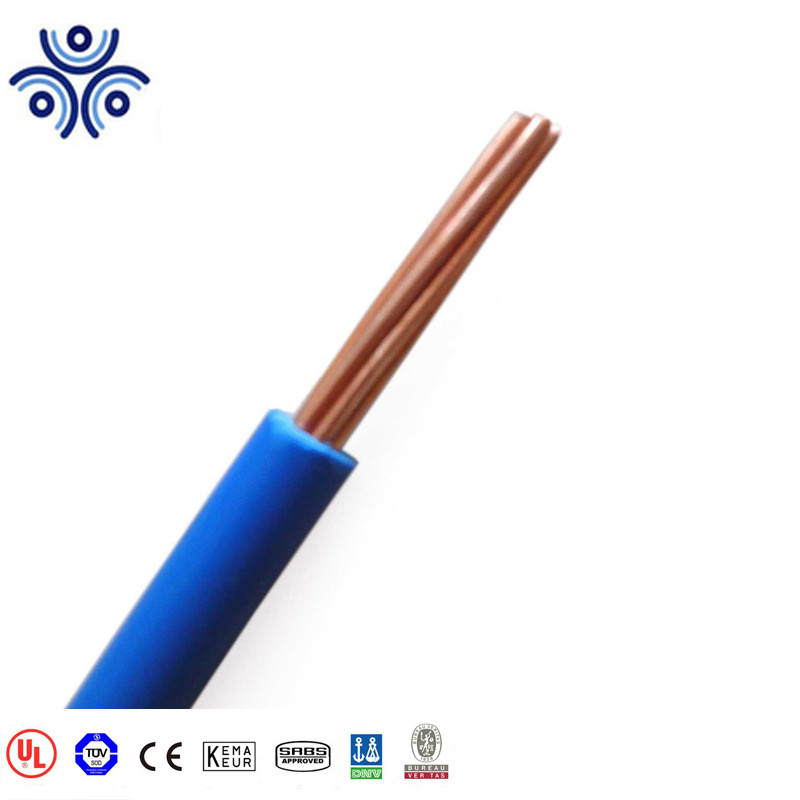 UL Listed 600V Single Core Copper Thhn Building Wire 8/10/12/14 AWG Tw/Thw Wire