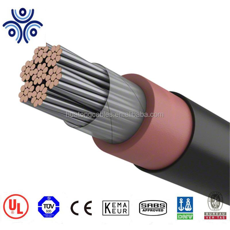 Cable PV listado UL 50mm 1/0AWG cable solar de corriente continua