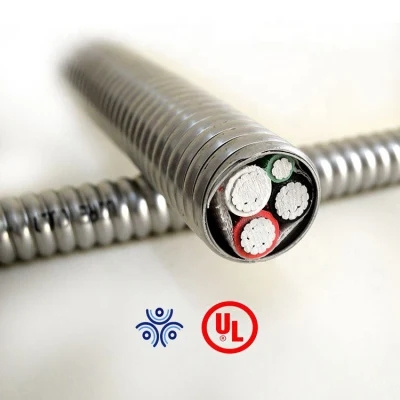 Armadura de Metal Clad de Cobre 12/2 AWG Cabo Mc