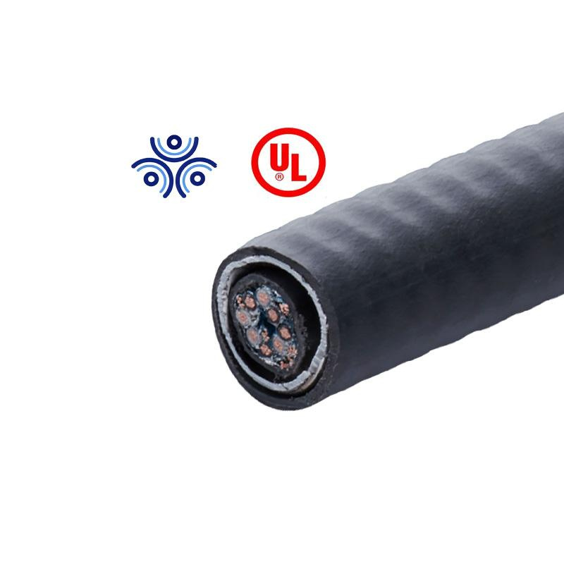 Armadura de metal clado UL de cobre 12/2 AWG construcción de cable Mc de baja tensión PVC