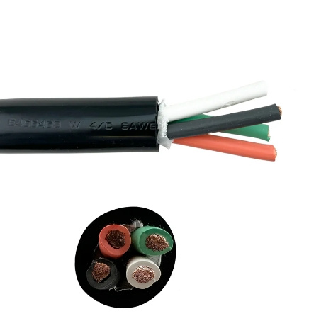 UL Msha Approved 4/C Cu 2000V Type W Industrial Cable