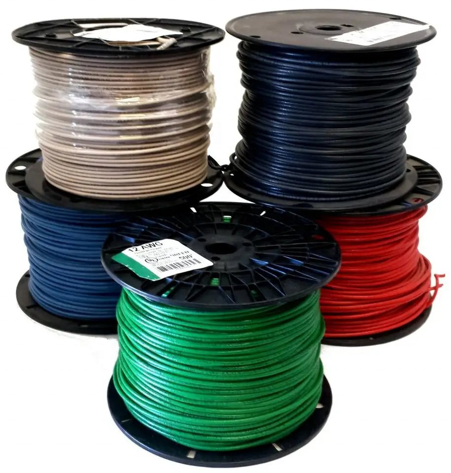 UL and CSA Approval Thhn Thwn Tfn T90 Electric Copper Building Wire Nylon PVC Jacket 12AWG