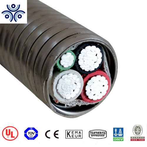 UL1569 Certification Copper or Alumninium Conductor PVC Insulation Aluminum Interlocking Armoured Cable Mc Cable