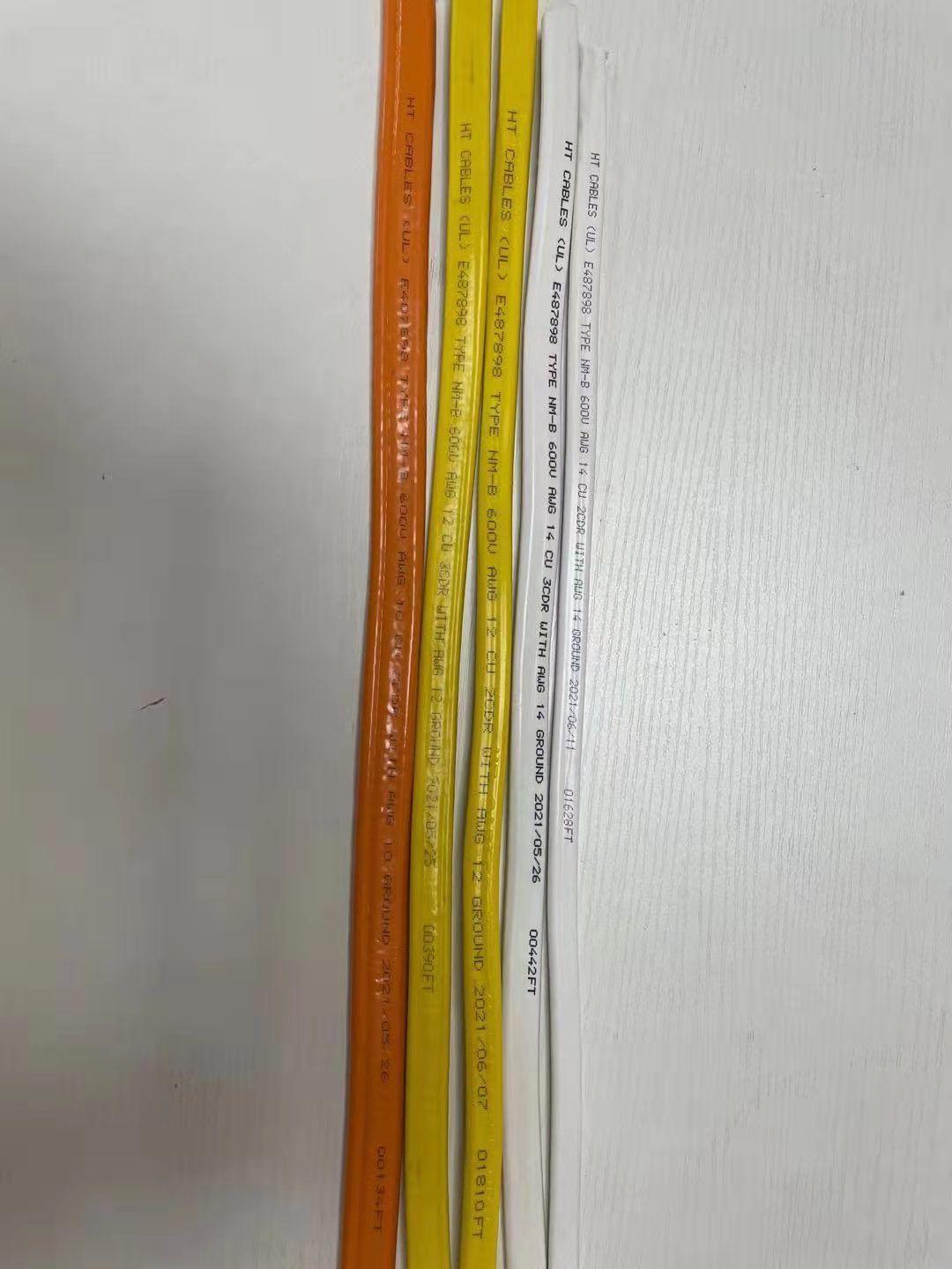 UL719 Certified Nm-B 12/2AWG Mutil Core with Cable Paper Insulation Flat Cable