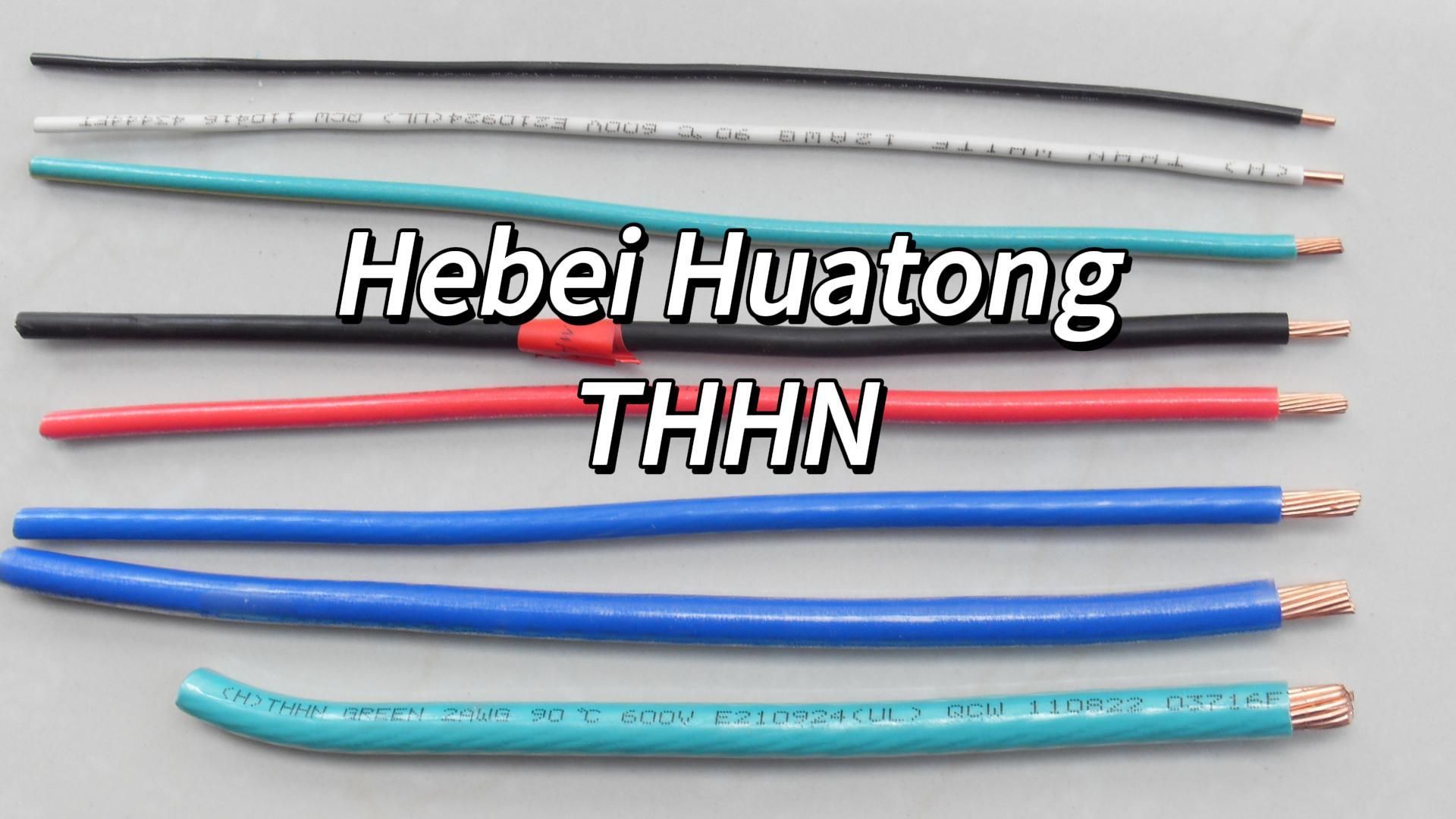 UL83 UL Huatong Soft Packing Thhn Insulated Cable Single Wire